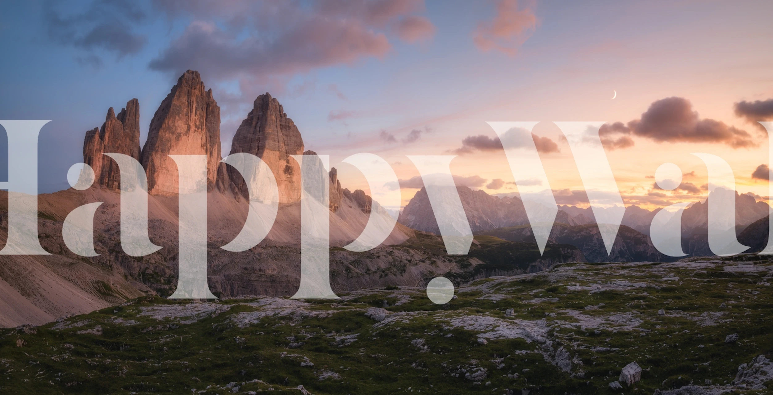 An Evening in the Dolomites tapeta v pokoji