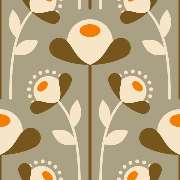 Vintage meadow, brown / 2846G