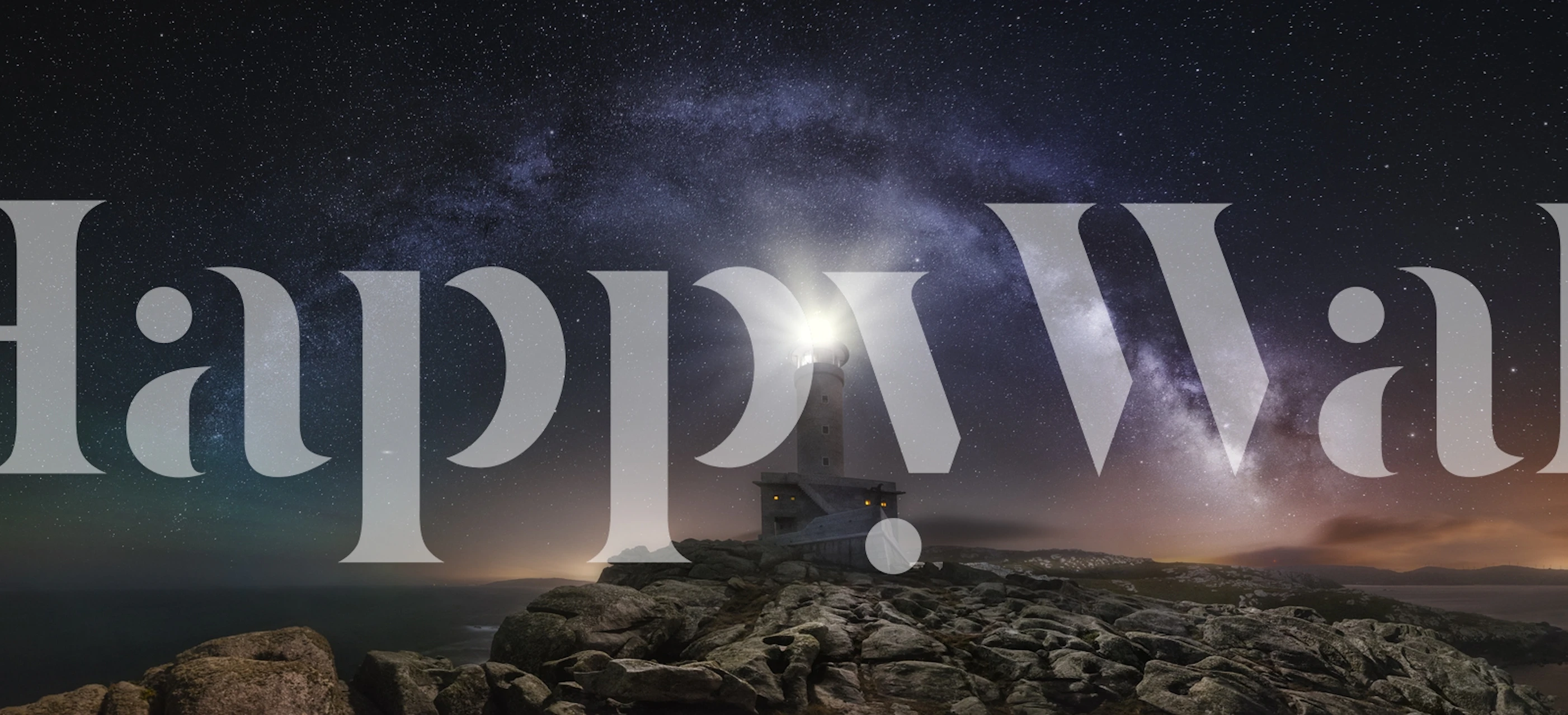 Lighthouse wallpaper in a room setting