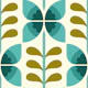 Retro butterfly flowers / 2856B