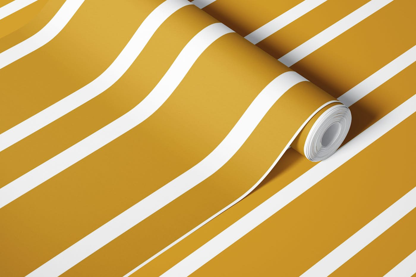 Striped wallpaper gold wallpaper roll