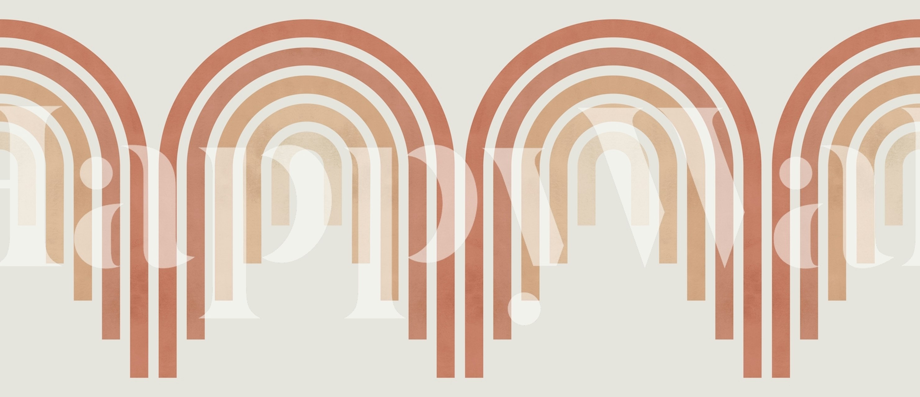 Tapeta Boho lines art v pokoji