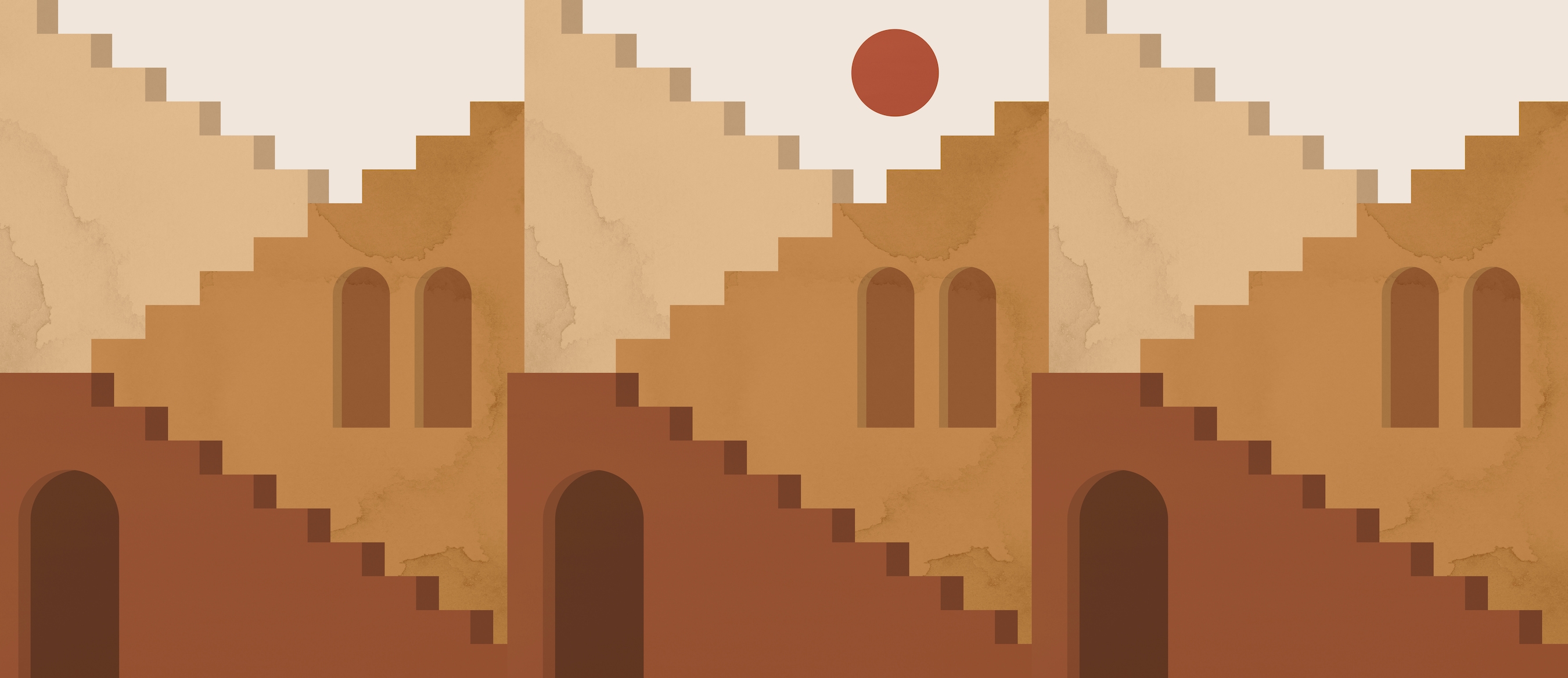 Santorini architecture wallpaper | Happywall