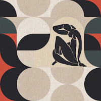 Matisse 50s Mid-Century Abstract wallpaper