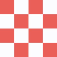 Checkerboard Large - Soft Red and White behang