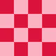 Checkerboard Large - Pink and Crimson Red