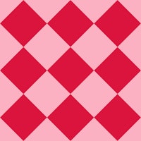 Diagonal Checkerboard L - Pink Crimson Red papel pintado