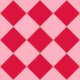 Diagonal Checkerboard L - Pink Crimson Red