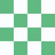 Checkerboard Large - MintGreen White
