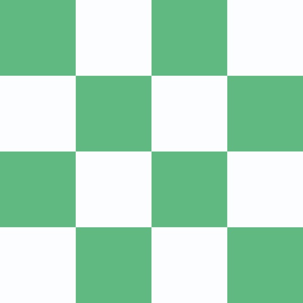 Checkerboard Large - MintGreen White