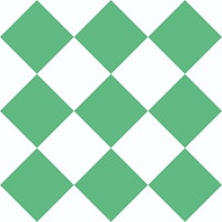 Diagonal Checkerboard Large - MintGreen White papel pintado