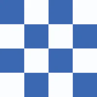 Checkerboard Large - Cobalt Blue and White behang