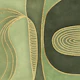 Shapes Mid Century Art Green Gold