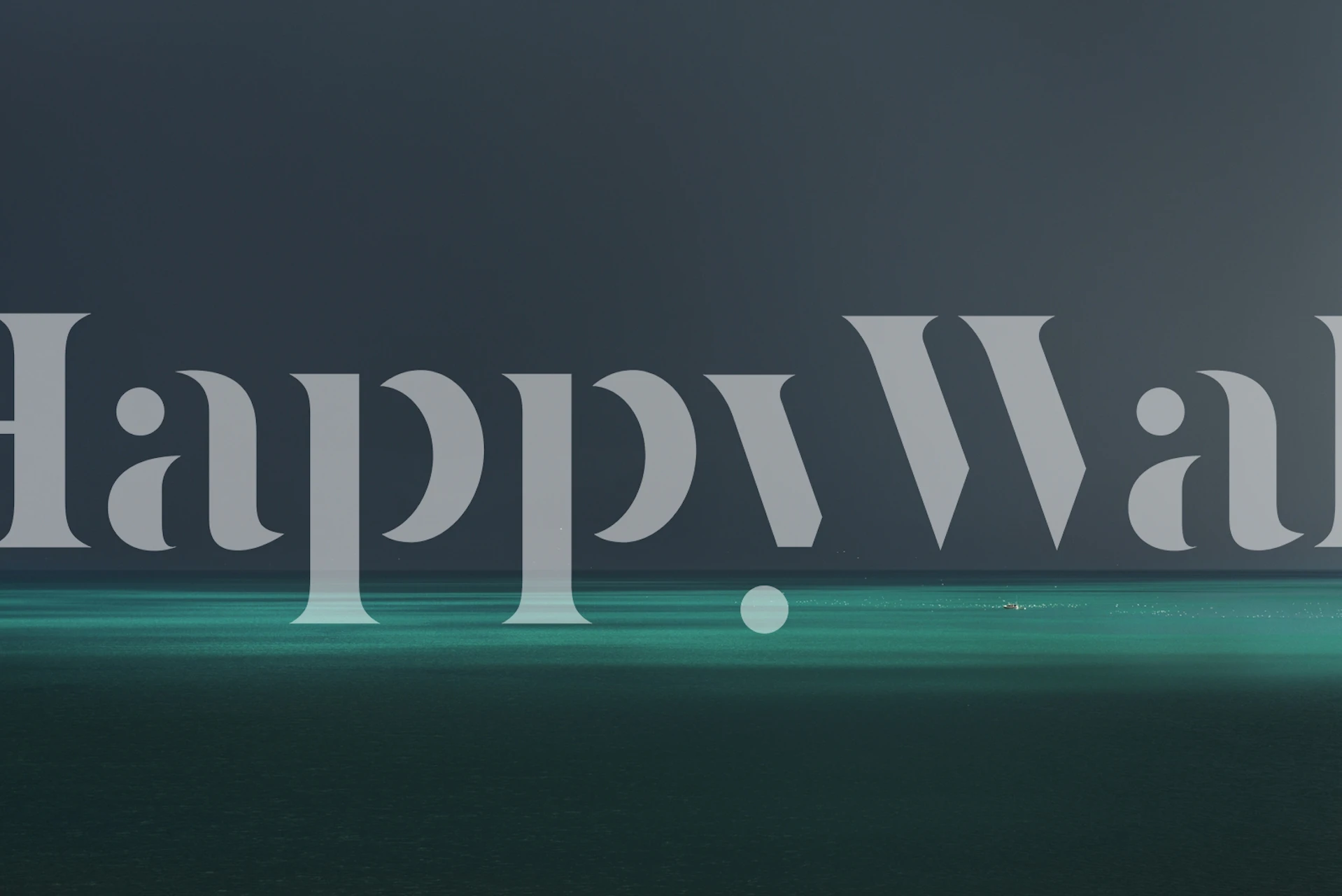 Papel pintado de océano que representa la tranquilidad después de la lluvia