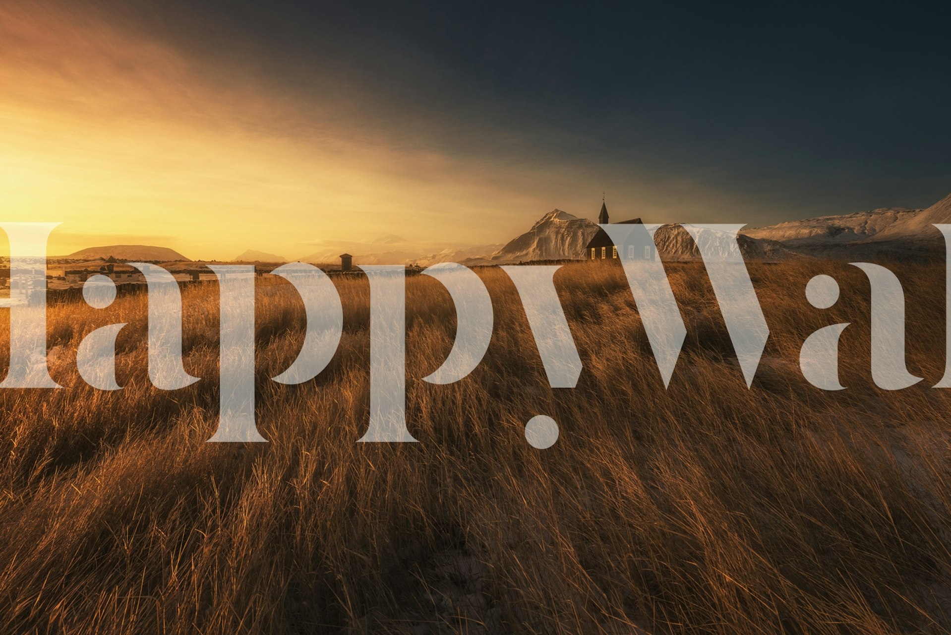 Tapeta Budir s klidnou krajinou