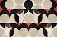 Mid-Century Modern Fabric tapet