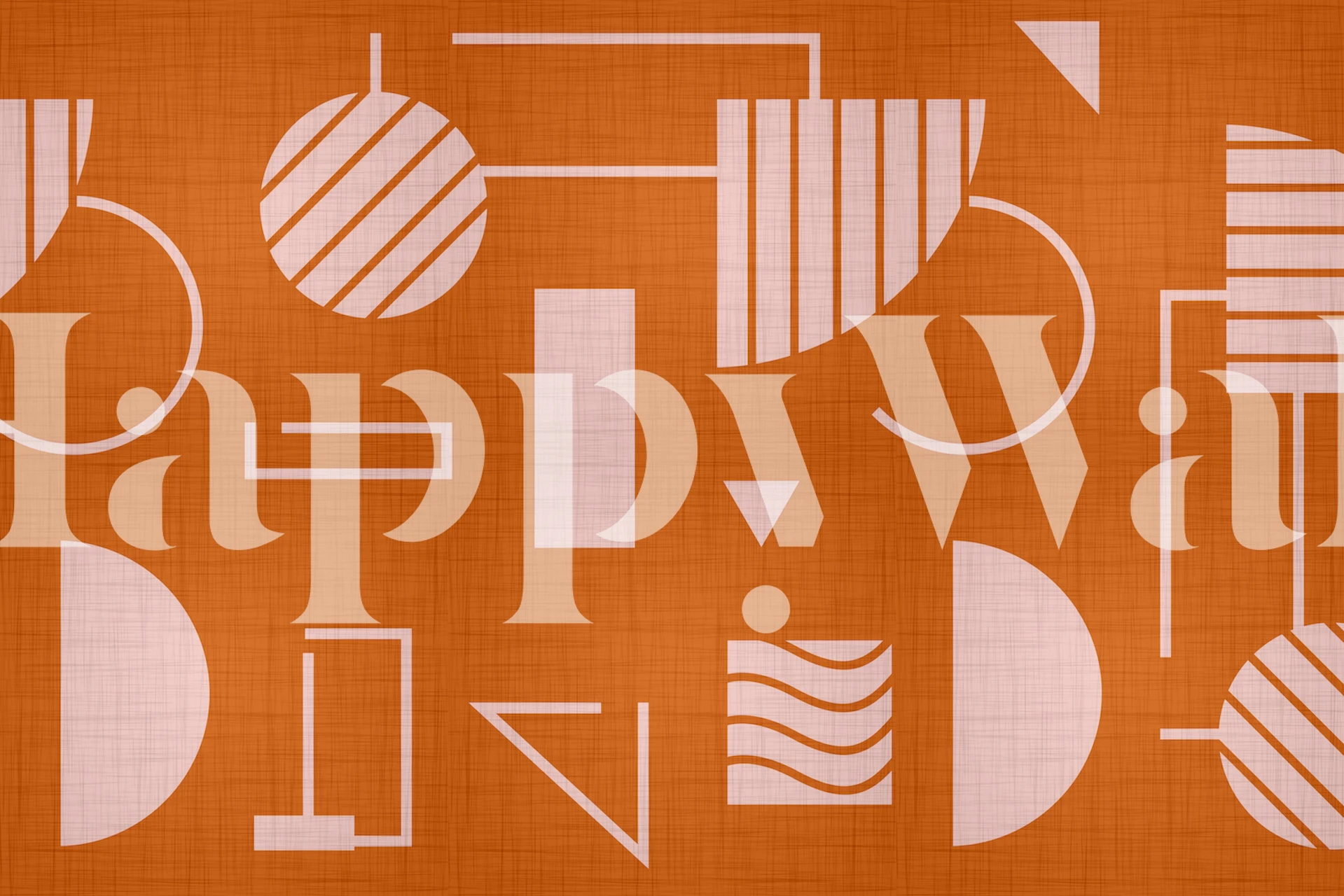 Art Deco Fabric tapetdesign i et rom