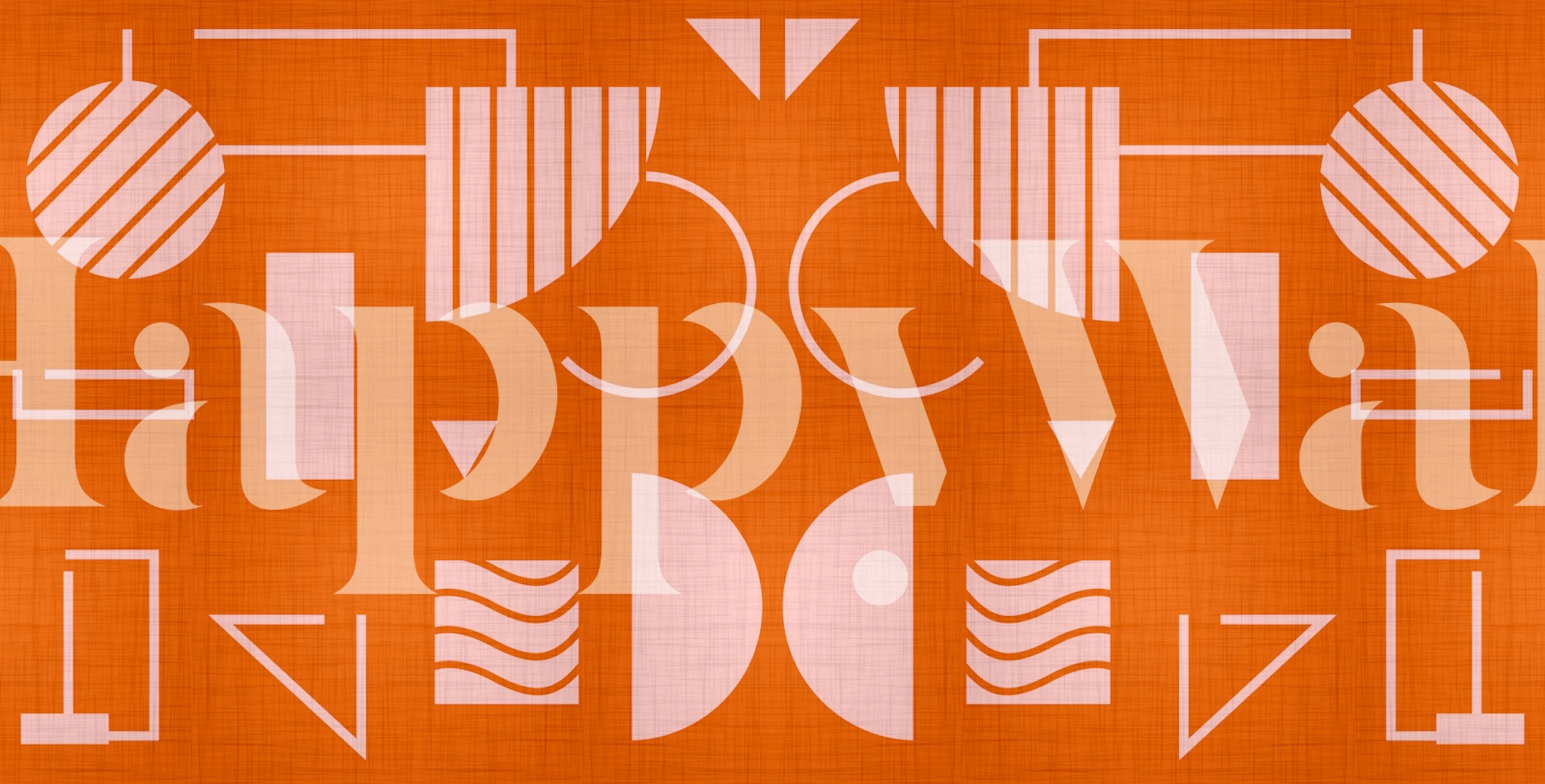 Design tapety Art Deco Fabric v pokoji
