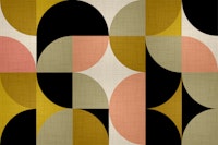 Mid-Century Bauhaus Fabric papel pintado