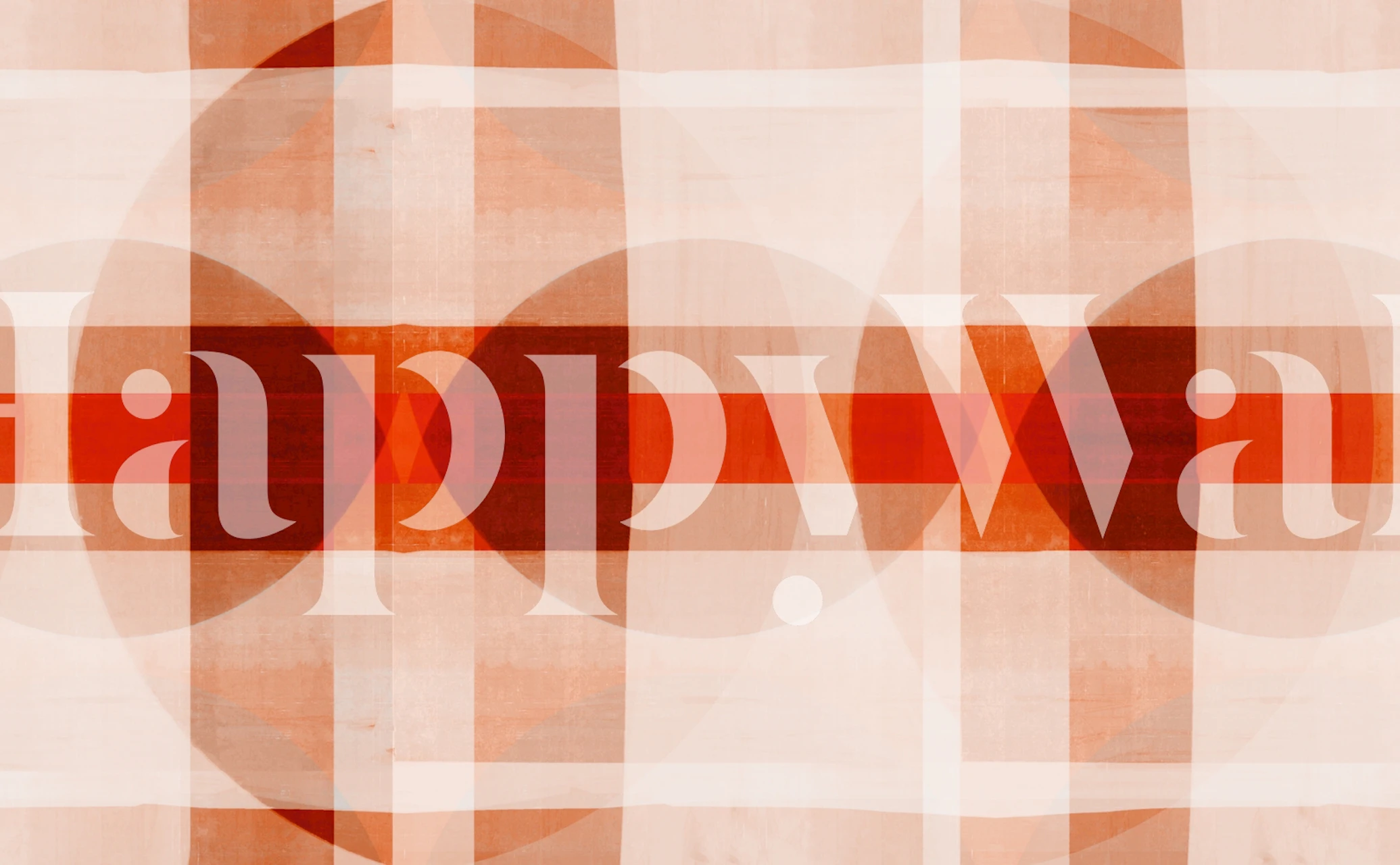 Bauhaus-inspired mosaic wall mural with geometric patterns in warm colors