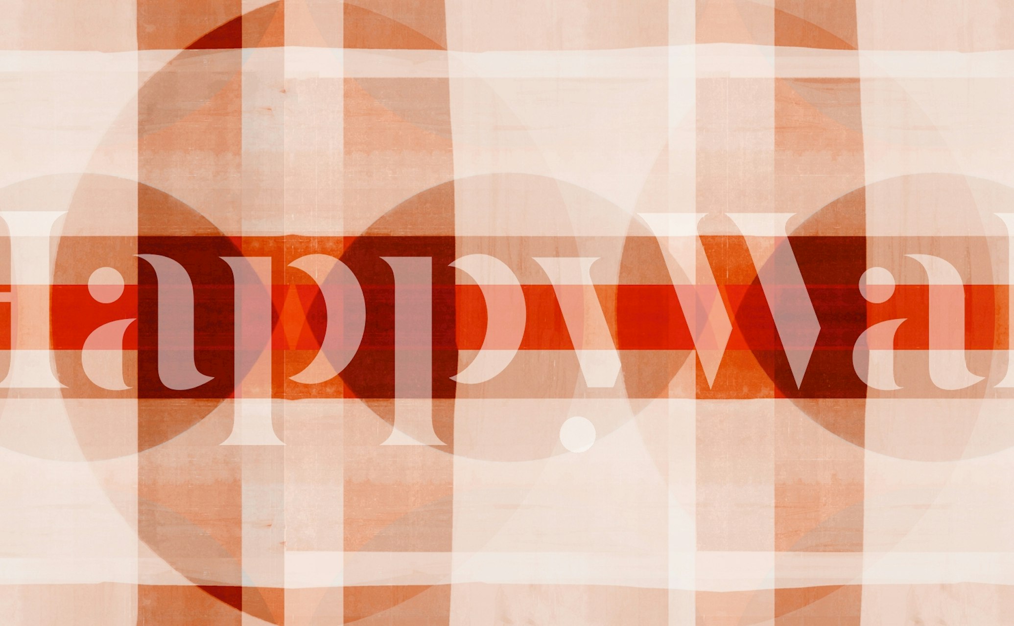 Mural de mosaico inspirado en la Bauhaus con motivos geométricos en colores cálidos