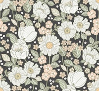 Garden Bloom Gray - Medium tapete