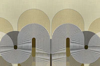 Arch Circle Lines tapet