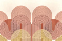 Arch Circle Line Art tapet