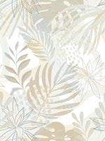 Soft Boho Tropical Garden • WALLPAPER tapete