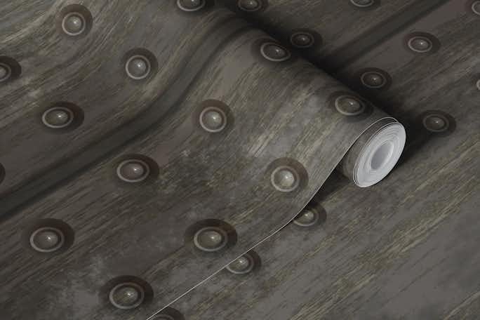 Urban Grit Fusion Distressed Steel Platewallpaper roll