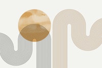 Curvy Retro Lines papel de parede