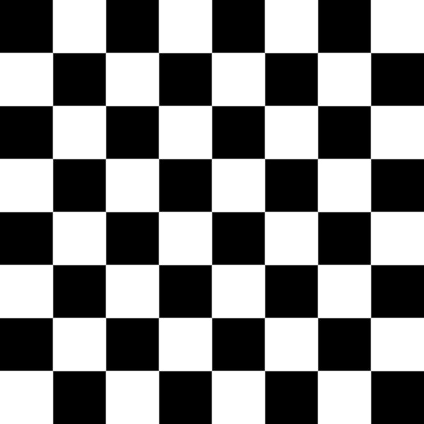 Black and White Checkerboard - Normal Size