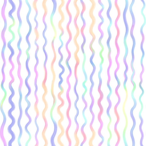 Wavy rainbow stripes