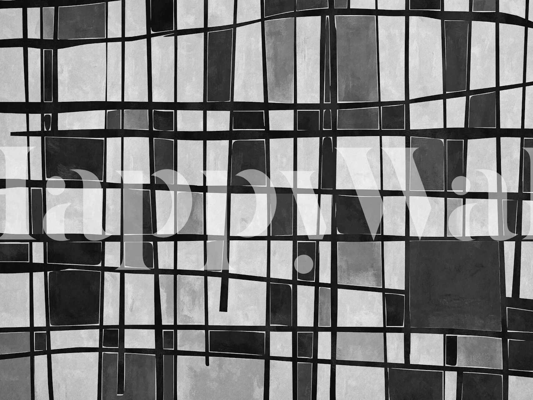 Urban Windows black and white wallpaper design