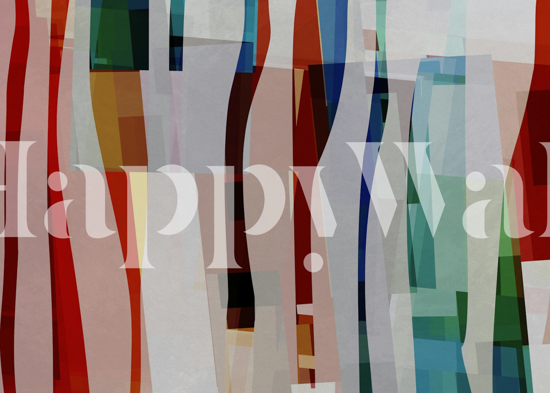 Colorful abstract geometric wallpaper in bold hues