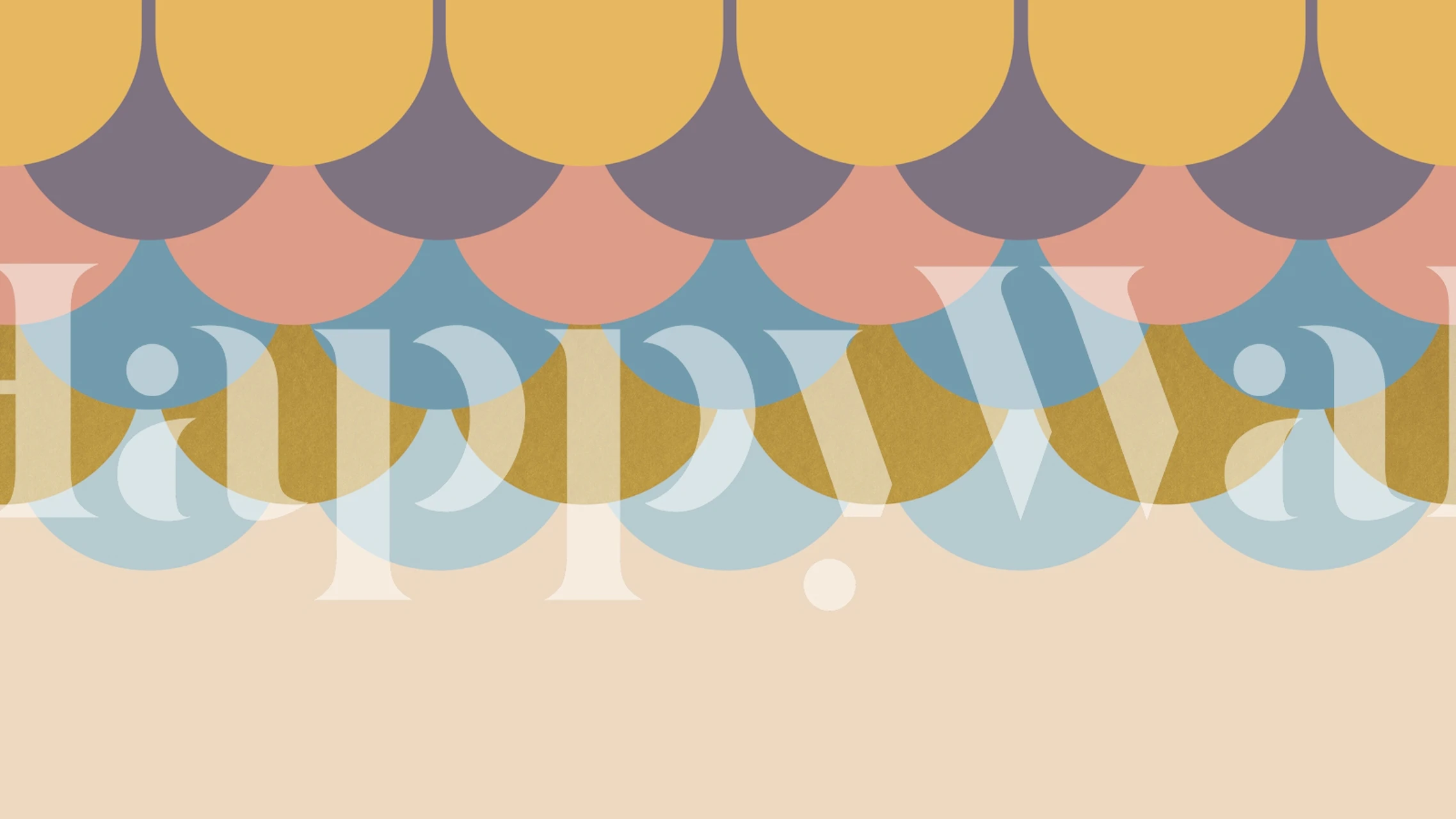 Design di carta da parati Retro Art Deco