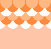 Orange Pink Art Deco tapetit