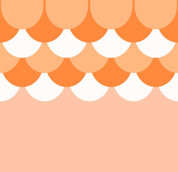 Orange Pink Art Deco