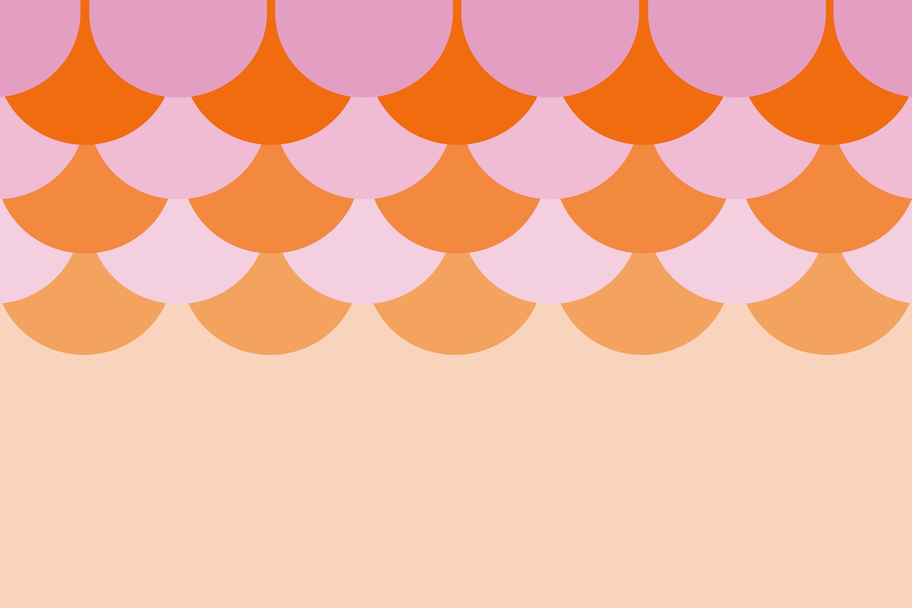 Pink Orange Art Deco wallpaper - Free shipping | Happywall