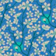 CHERRY BLOSSOMS Blue Japanese Floral - Large