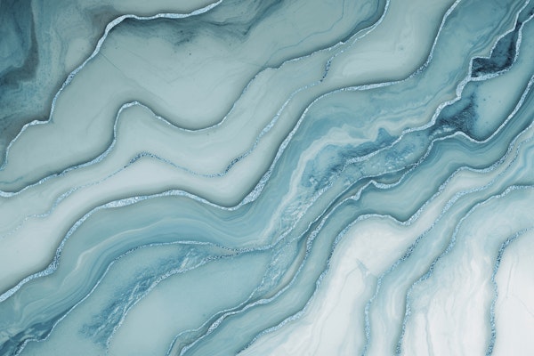 Maginficent Marble Aqua Blue Luxury