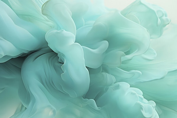 Ethereal Fluid Dreams Turquoise Teal