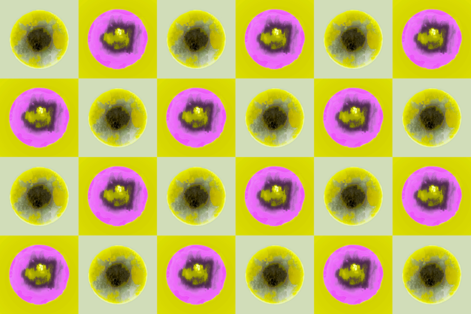 Groovy Pop Art Flowers wallpaper - Free shipping | Happywall