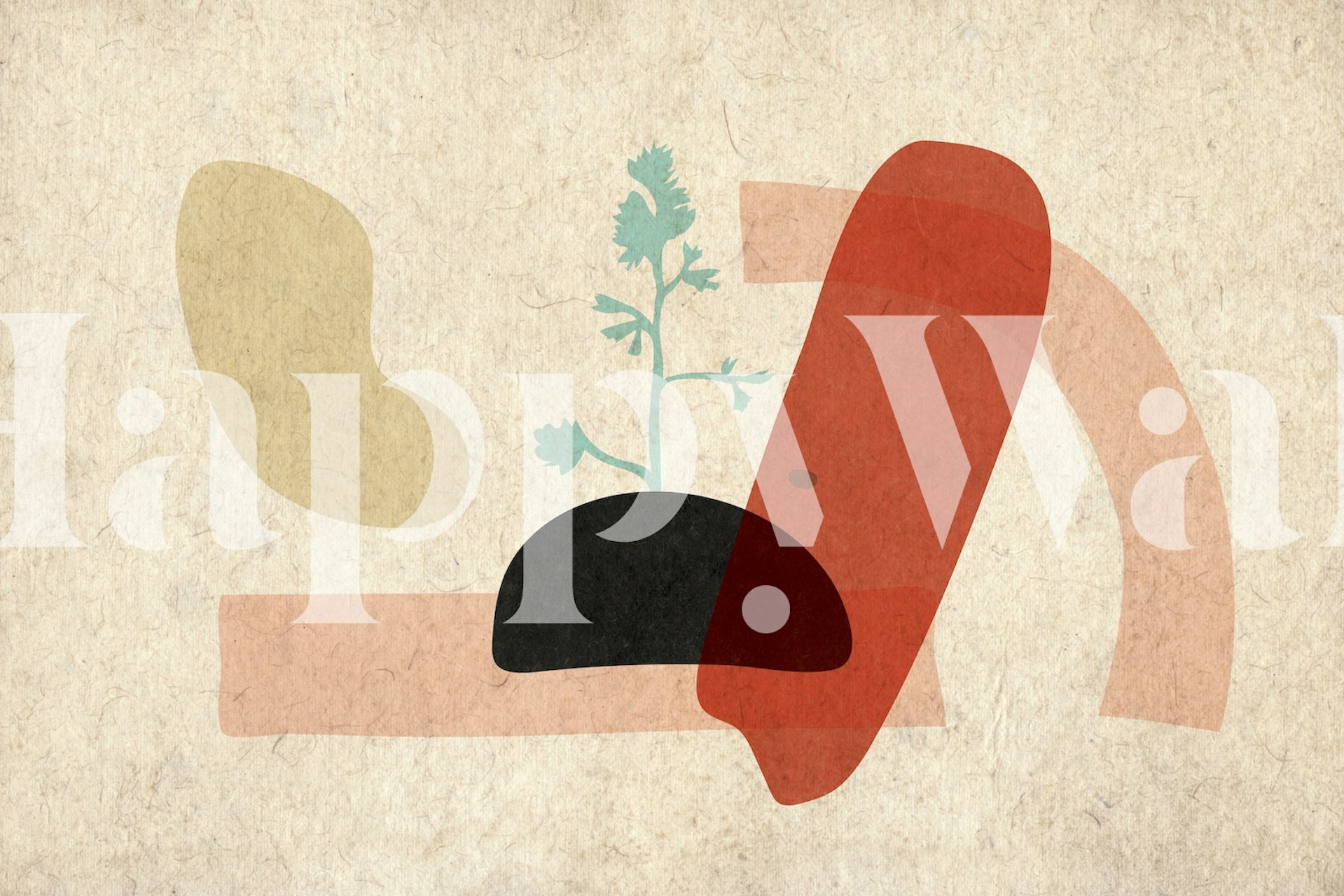 Tapeta Japanese Zen Meadow v pokoji