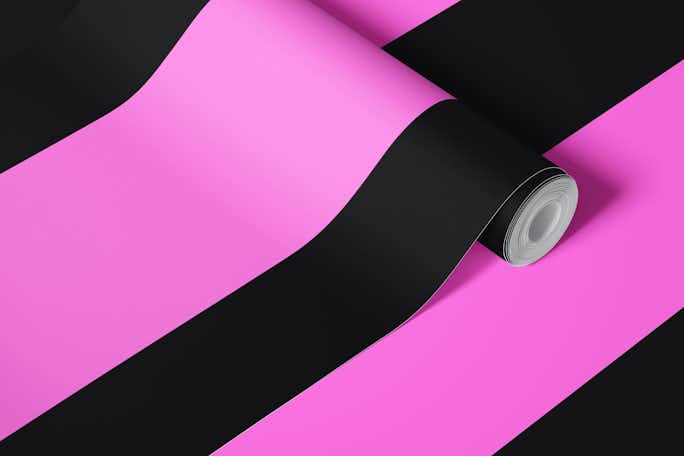Pink and Black Stripes wallpaper 2wallpaper roll