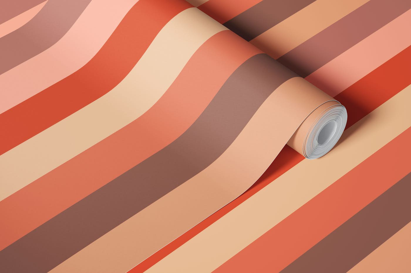 Striped retro wallpaper wallpaper roll