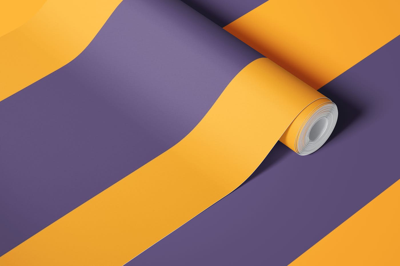 Purple orange stripes wallpaper wallpaper roll