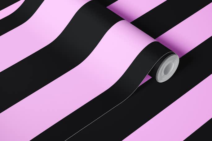 Ppink and black stripes wallpaper3wallpaper roll