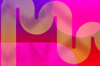 Neon Happiness Rainbow Lines tapete