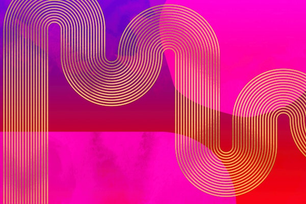 Neon Happiness Rainbow Lines